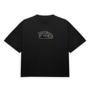 JDM Black Sports Car Graphic T-Shirt-black