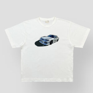 JDM Drift Car Graphic T-Shirt-white