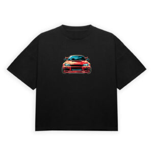 JDM Skyline Car Graphic T-Shirt-black