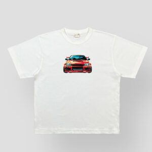 JDM Skyline Car Graphic T-Shirt-white